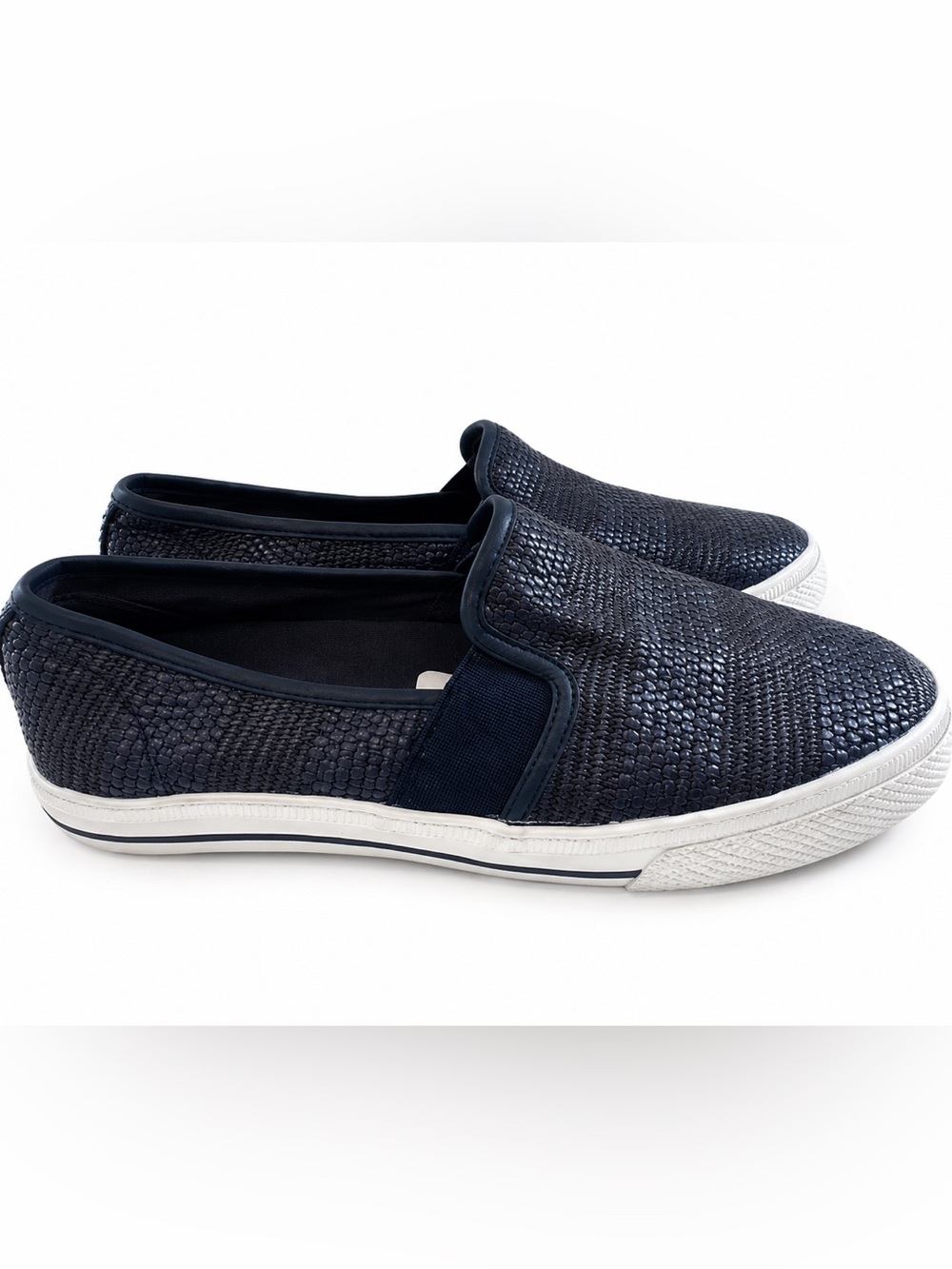 Lauren Ralph‎ Lauren Jinny Slip On Sneakers Shoes Womens size 5 Navy Blue
